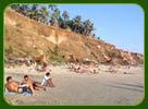 Sun bathing in Marari Beach